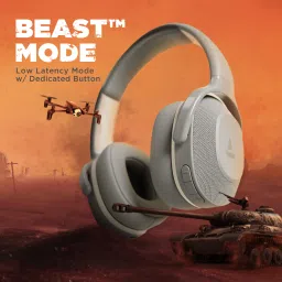 boAt Rockerz 425 Bluetooth Wireless Headphones With Mic (Active Noise Cancellation, Over Ear, Ash Grey) image 5