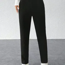 KERI PERRY Women Relaxed Straight Leg High-Rise Trousers-image-88