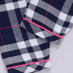 Clt.s Unisex Kids Checked Night suit image 4