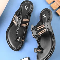 House of Pataudi Men Kolhapuri Comfort Sandals-picture-24