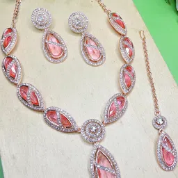 VATSALYA creation Women PinkJewellery Set-picture-33