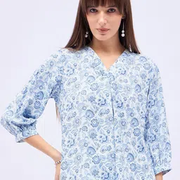 DressBerry Floral Print Satin Crop Top-picture-11