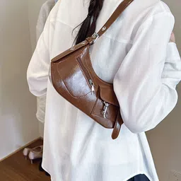 LULU & SKY Women Solid Structured Shoulder Bag image 3