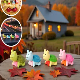 Gopalvilla Blue Matte Kid Room Real 3D 4 Pieces Medium Showpieces - 1.6 cm image 4