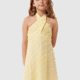 Forever New Girls Halter Neck Chiffon A-Line Dress-picture-51