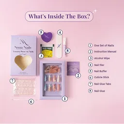 GLOW CUPID Set Of 30 Reusable Press On Nails Kit - Rainbow Delight image 3