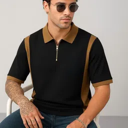 Try This Men Colourblocked Polo Collar 1 T-shirt-picture-38