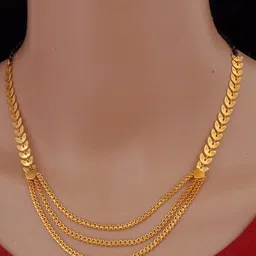 Ramdev Art Fashion Jwellery Gold-Plated Artificial Stones and Beads Mangalsutra-picture-28