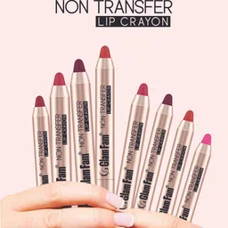 GlamFam Long Lasting Non Transfer Matte Lip Crayon - 2.8 g - Maroon Charm-04 image 4