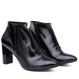 Sherrif Shoes Women Hight Top Block Heeled Regular Boots image 5