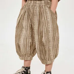 LULU & SKY Boys Printed Loose Fit Culottes Trousers image 2