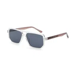 AUGEN Unisex Black Lens & White Square Sunglasses with-picture-38