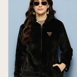 Aarika Faux Fur Trim Woollen Tailored Jacket-picture-1