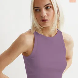 TOOCHKI Women's Pack of 2 Solid Ribbed Tank Crop Top-picture-10