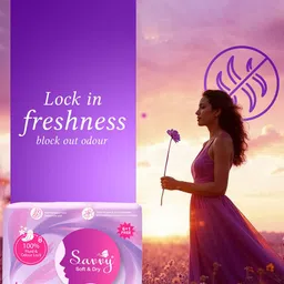 Savvy Set Of 8 Ultra Thin Cotton Wider Wings Sanitary Napkins - XXL - 7 Pads Each image 5