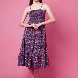 PRETTY LOVING THING Polka Dot Print Fit & Flare Dress-image-58