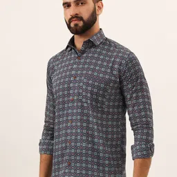 MILLENNIAL MEN Men Comfort Sheer Printed Casual Shirt image 4