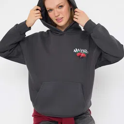 Trendyol Women Printed Hooded Long Sleevs Pullover Sweatshirt-picture-21