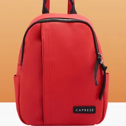 Caprese Tia Women Red Medium Backpack image 1