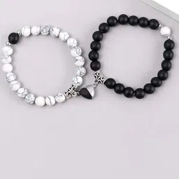 Octagon hub Unisex 2 Silver-Plated Wraparound Bracelet-picture-33