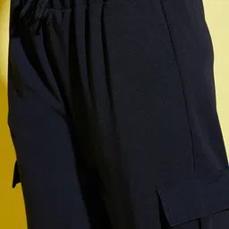 BUY NEW TREND Women Relaxed High-Rise Joggers Trousers Pack of 2 image 4