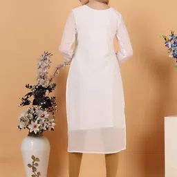 Tulip Eden Thread Work Georgette Straight Kurta image 4