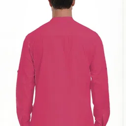 Edin Men Beige Solid Cotton Kurtas image 3