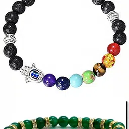 BEECELL CREATION Set Of 2 Artificial Beaded Elasticated Bracelet-picture-29