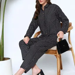 GLSGM Printed Shirt Collar Shirt & Trousers Co-Ords-picture-40