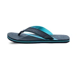 Trekiva Men Blue Fabric Flip Flops image 4