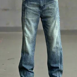 Off Duty India Men Blue Tinted Super Baggy Cotton Jeans-picture-41