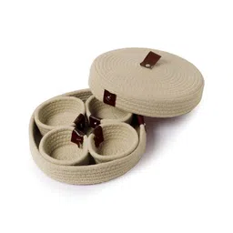 Myntra Elegant Homes Beige Reusable Multi-Utility Organisers image 5