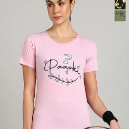 PAAVKI Women Pack of 3 Typography Printed Round Neck Cotton T-shirts-picture-36