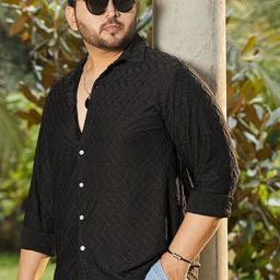 Instafab Plus Men Comfort Opaque Casual Shirt-picture-6