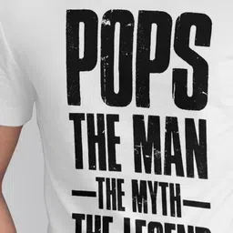 Seekbuylove Men Bio Finish Pops The Man Myth Legend Round Neck Pure Cotton T-shirt image 4
