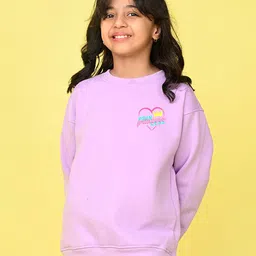 NUSYL Girls Printed Sweatshirt-image-7