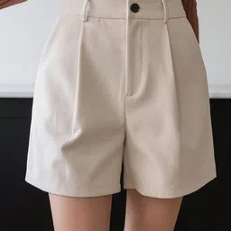 AAHWAN Women High-Rise Shorts-image-79