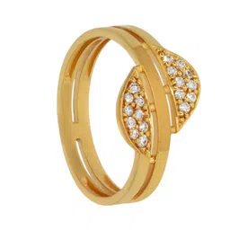 BHIMA 22K BIS Hallmark 916 Purity Yellow Gold Halfway Ring image 4