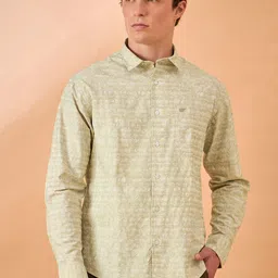 THE BEETEL HOUSE Men Straight Slim Fit Floral Printed Spread Collar Cotton Casual Shirt-image-10