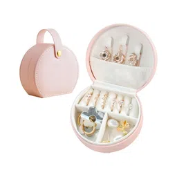 Just Lil Things Pink Italian Velvet Mini Jewellery Organiser image 2