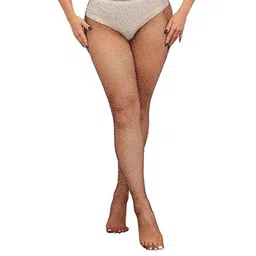NESKA MODA Women Brown Fishnet Stockings-image-60