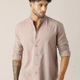 Paper Cut Men Solid Cotton Shirts-picture-38