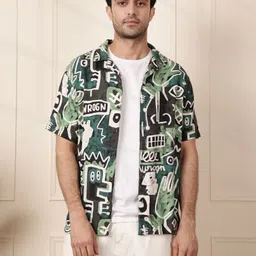 WROGN Men Comfort Floral Opaque Printed Casual Shirt-picture-13