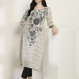 Rangriti Women Floral Printed Straight Kurta-picture-46