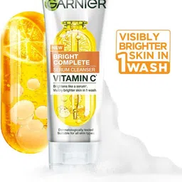 Vitamin C + Serum Cleanser for Instant Brightening | For all skin types | Face Wash-image-1