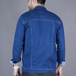 SZN Men Checked Outdoor Denim Jacket image 3