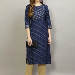 Shree Leheriya Printed Gotta Patti Straight Kurta-picture-32