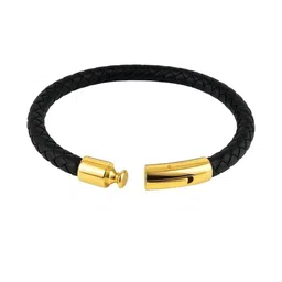 N3VO Men Leather Kada Bracelet-image-23