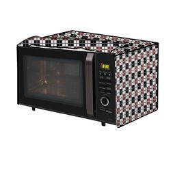 The Furnishing Tree PVC Waterproof Microwave Oven Cover Compatible for LG 28L MC2886BLT Checkered P-picture-5