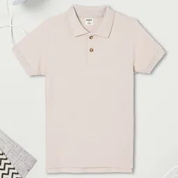 max Boys Solid Polo Collar Cotton T-shirt-picture-37